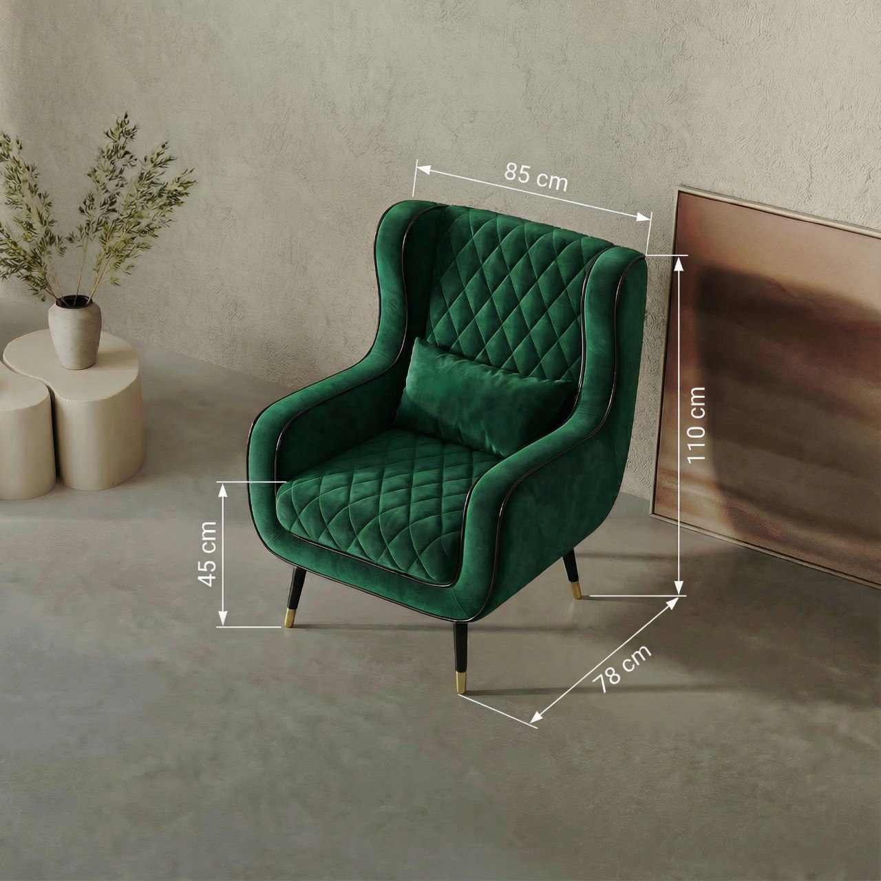 Кресло Velvet Archi в гостиной